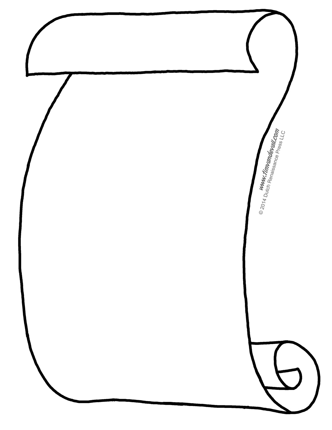 Scroll template Tim s Printables