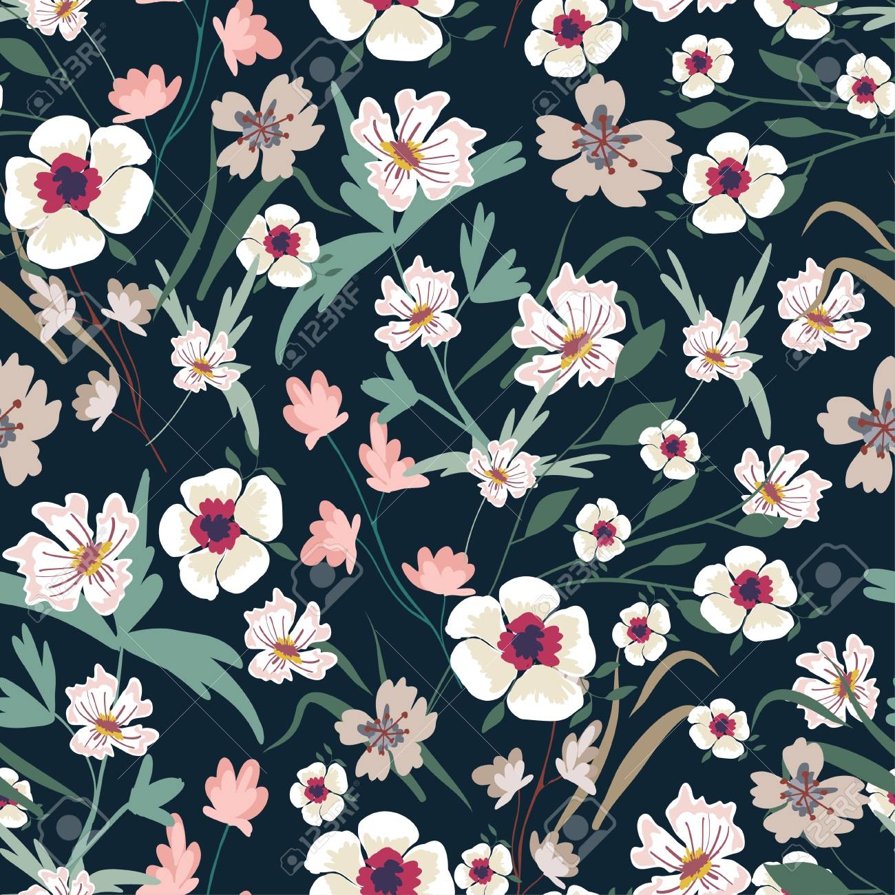 Printable Floral Designs Patterns Contemporary