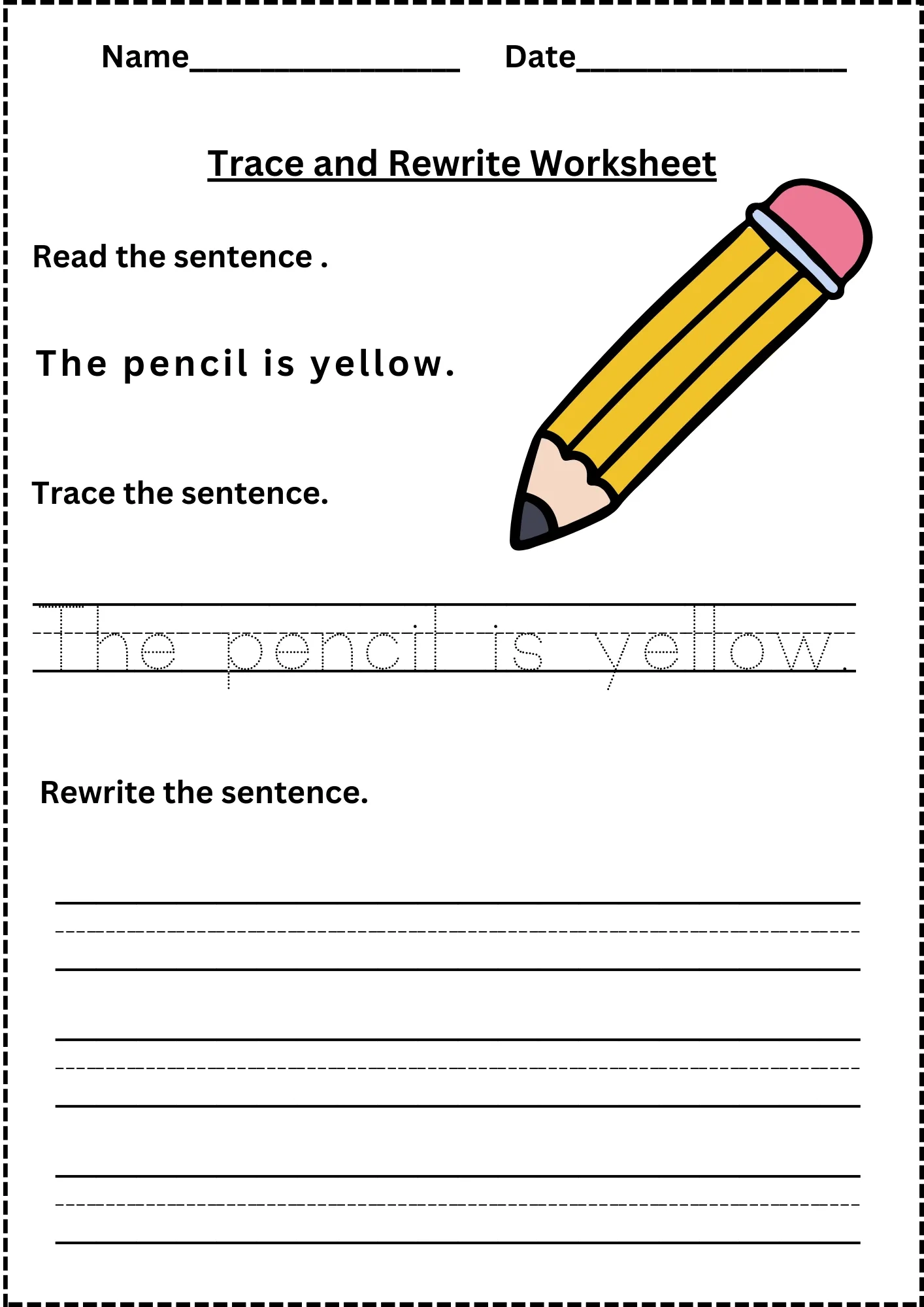 Free Printable Sentence Building Worksheets