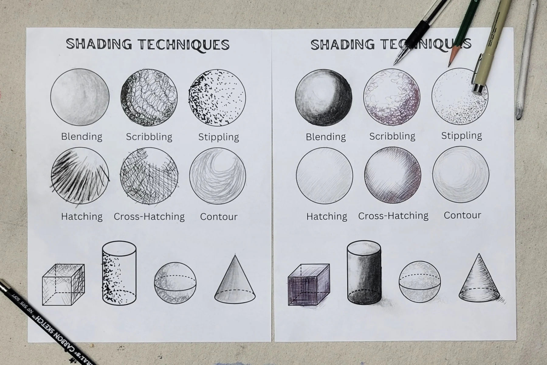 Shading Techniques Art Project For Older Kids Kids Activities Blog