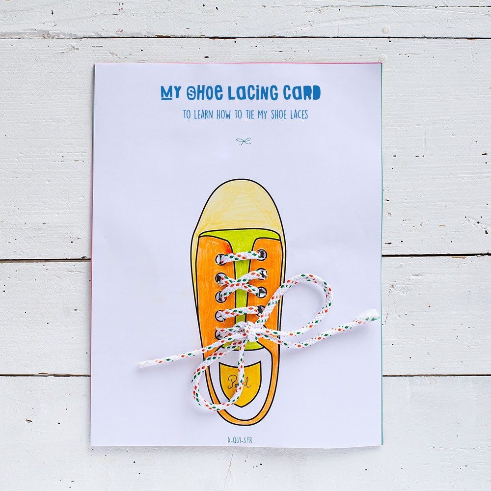 Free Printable Shoe Lacing Template