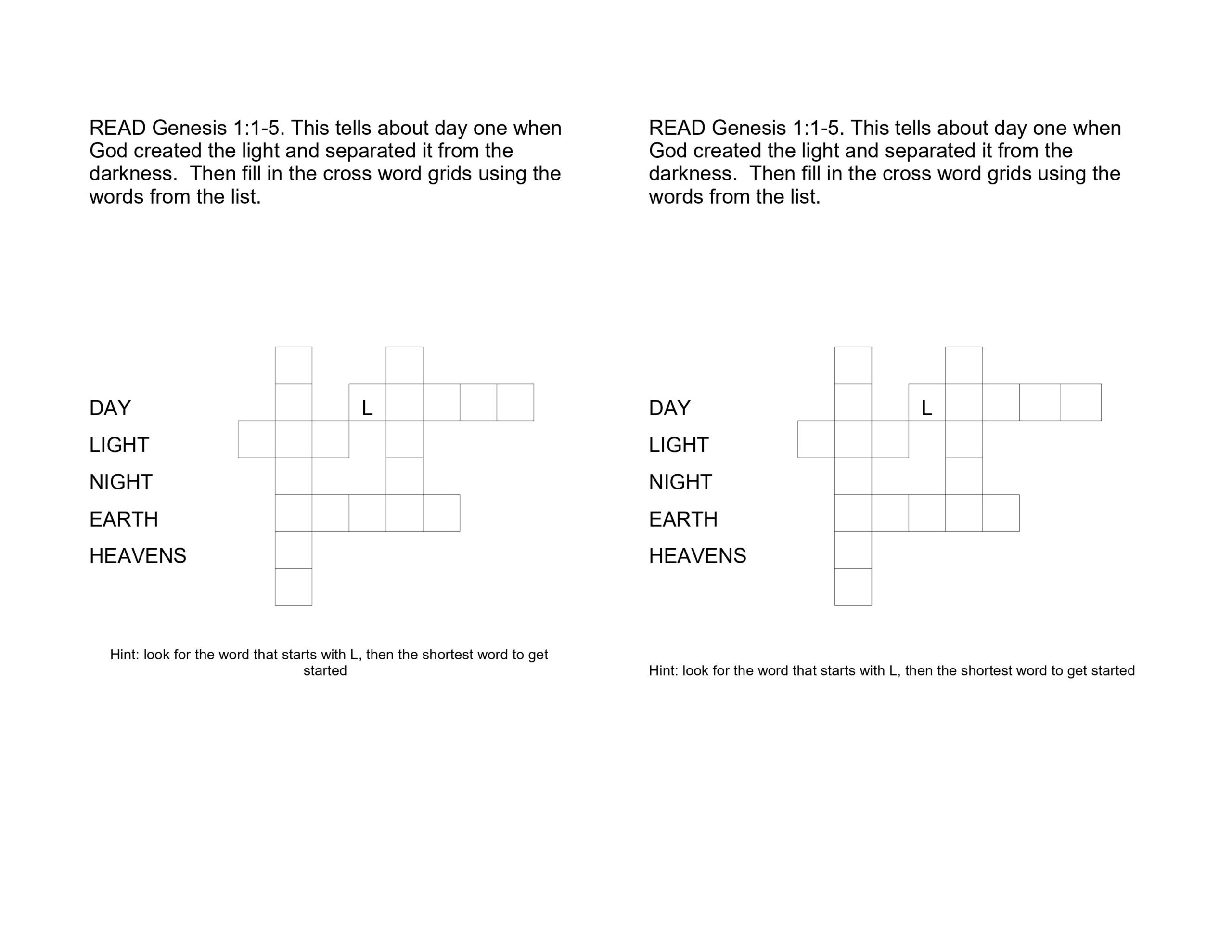 Crossword Puzzles Printable About Creation