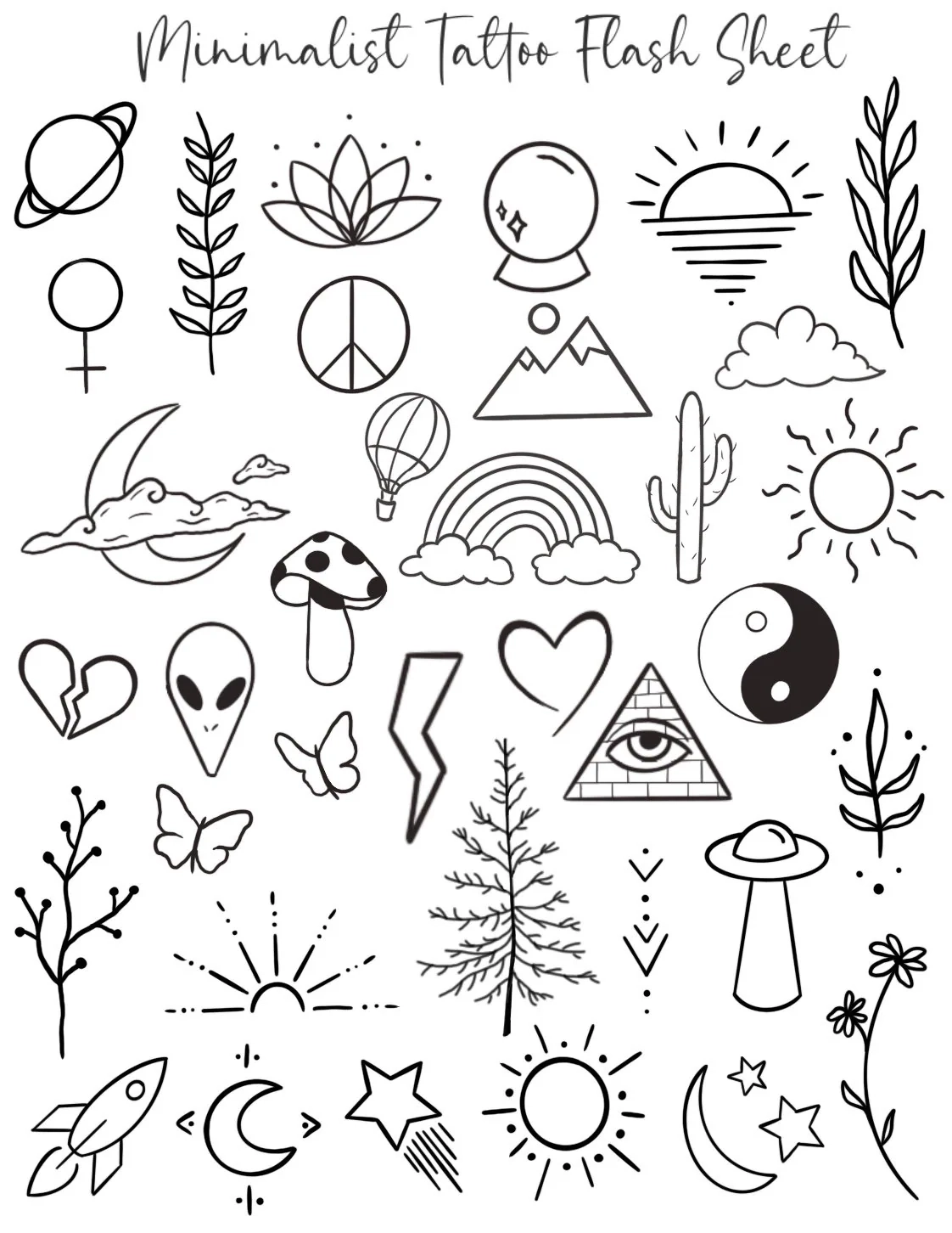 Simple Tattoo Etsy Canada