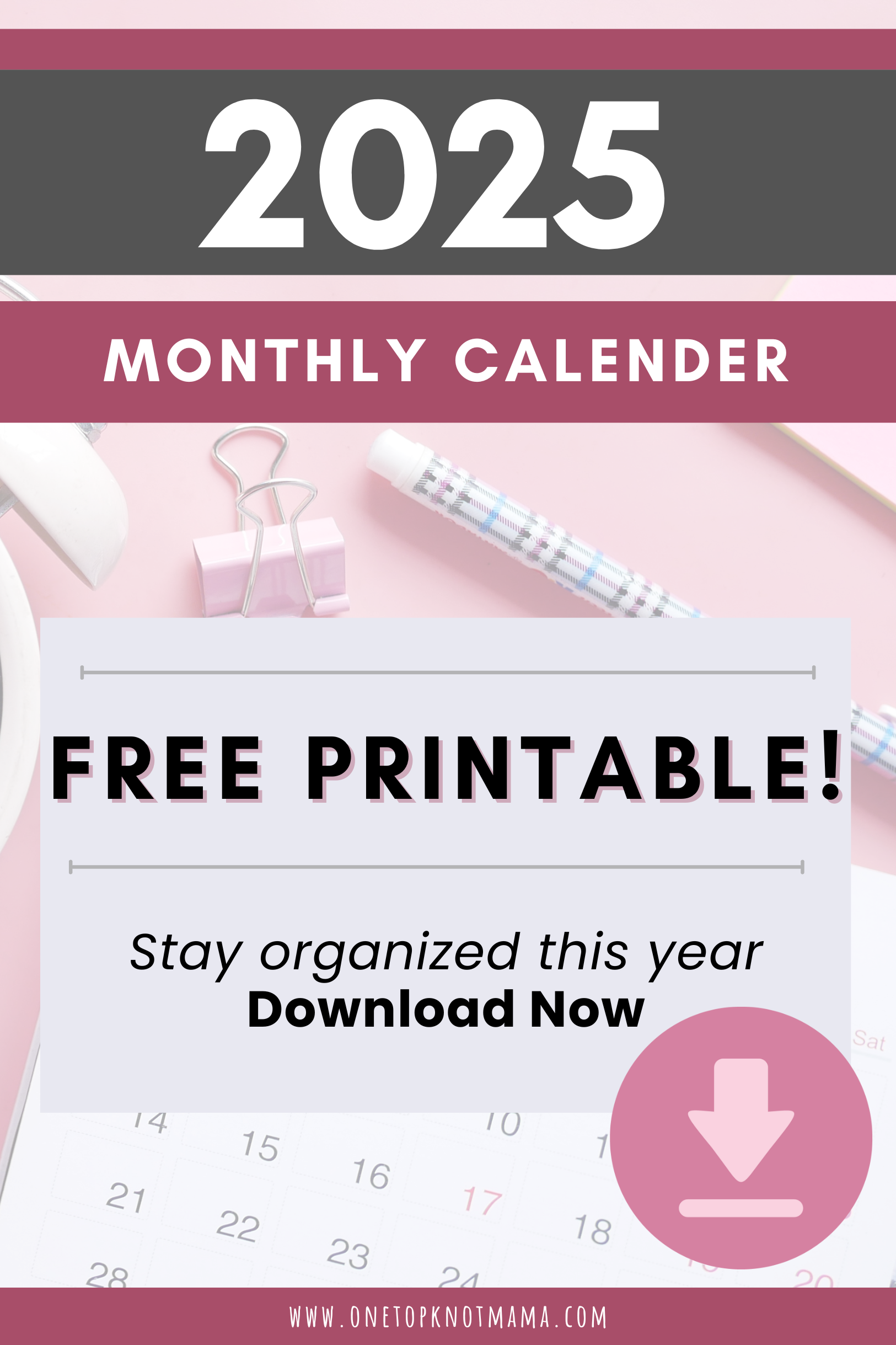 2025 Printable Calendar By Month Free