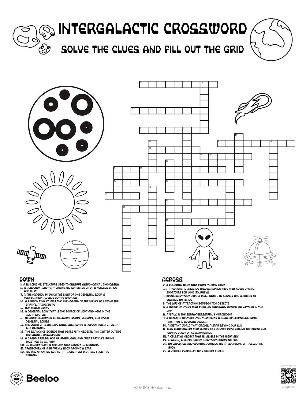 Crossword Puzzles Printable Circle