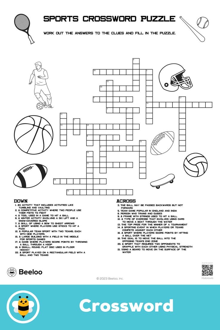 Sports Crossword Puzzles Printable