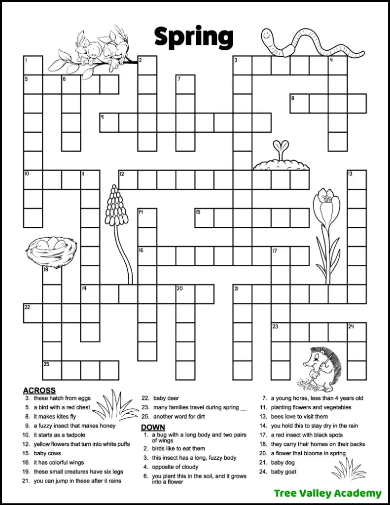 Free Crossword Puzzles Crossword Puzzles Printable