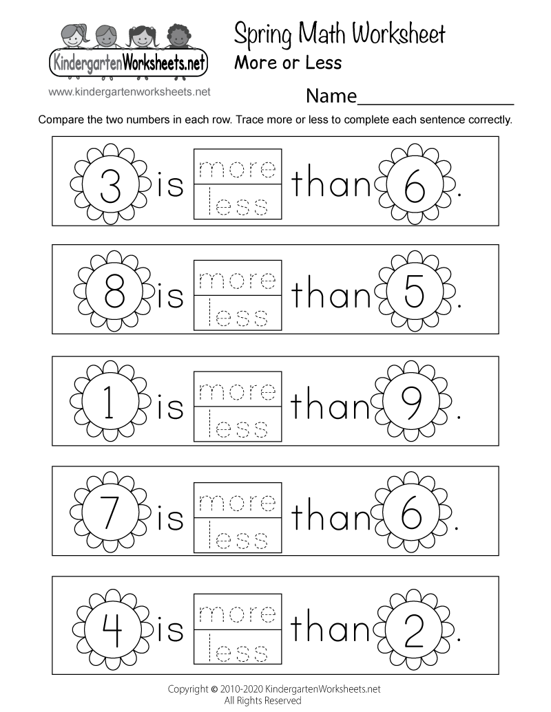 Spring Math Worksheet Free Printable Digital amp PDF