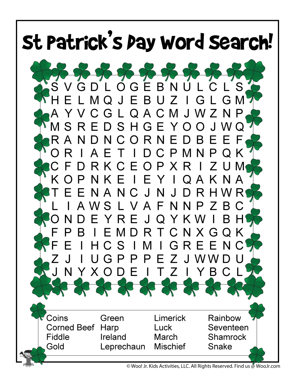 St Patrick s Day Word Puzzles Woo Jr Kids Activities 