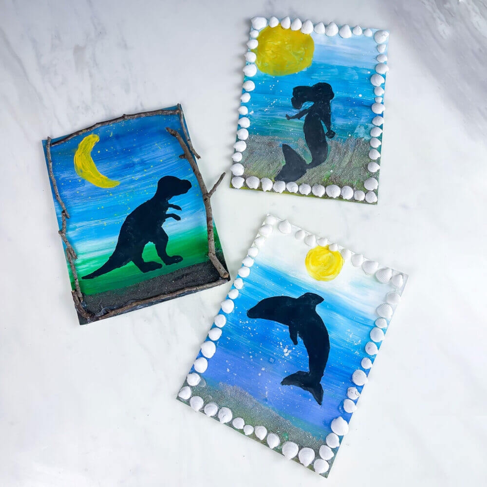 Stencil Art For Kids Beautiful Process And Texture 7 Days Of Play