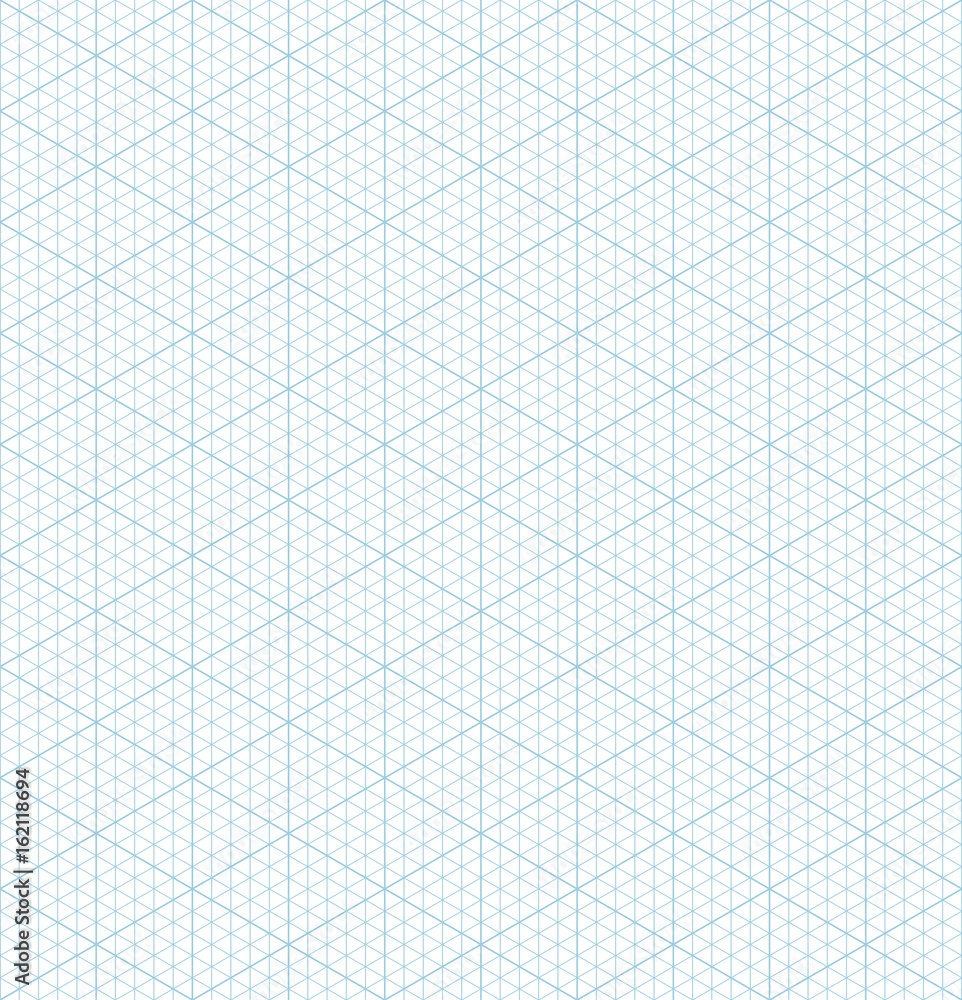 Stock Vektorgrafik Isometric Grid Graph Paper Seamless Pattern 
