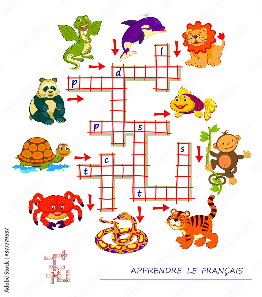 Printable French Crossword Puzzles