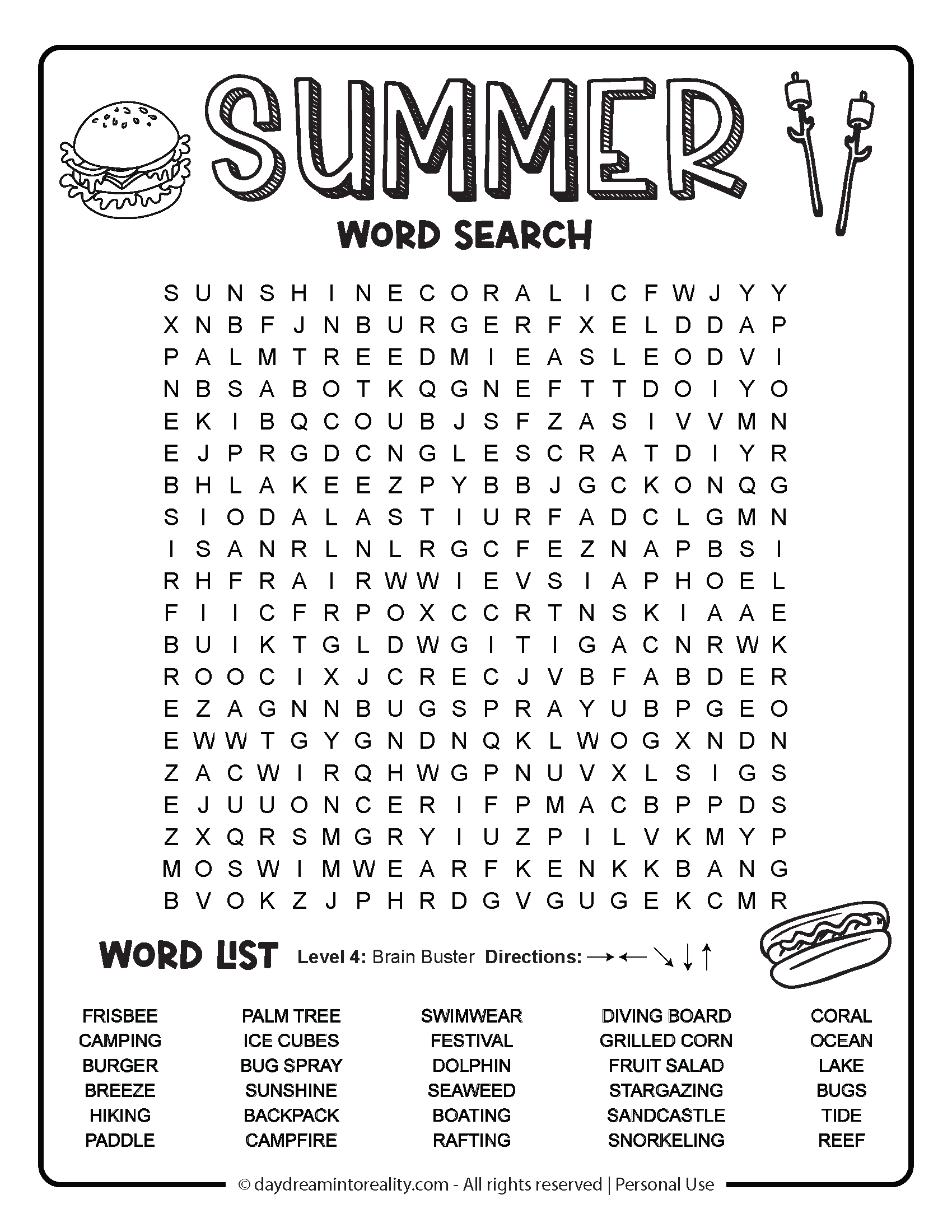 Printable Word Find Puzzles