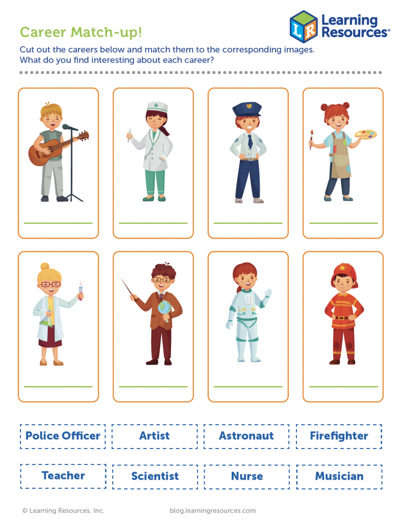 Free Printable Career Day Worksheets