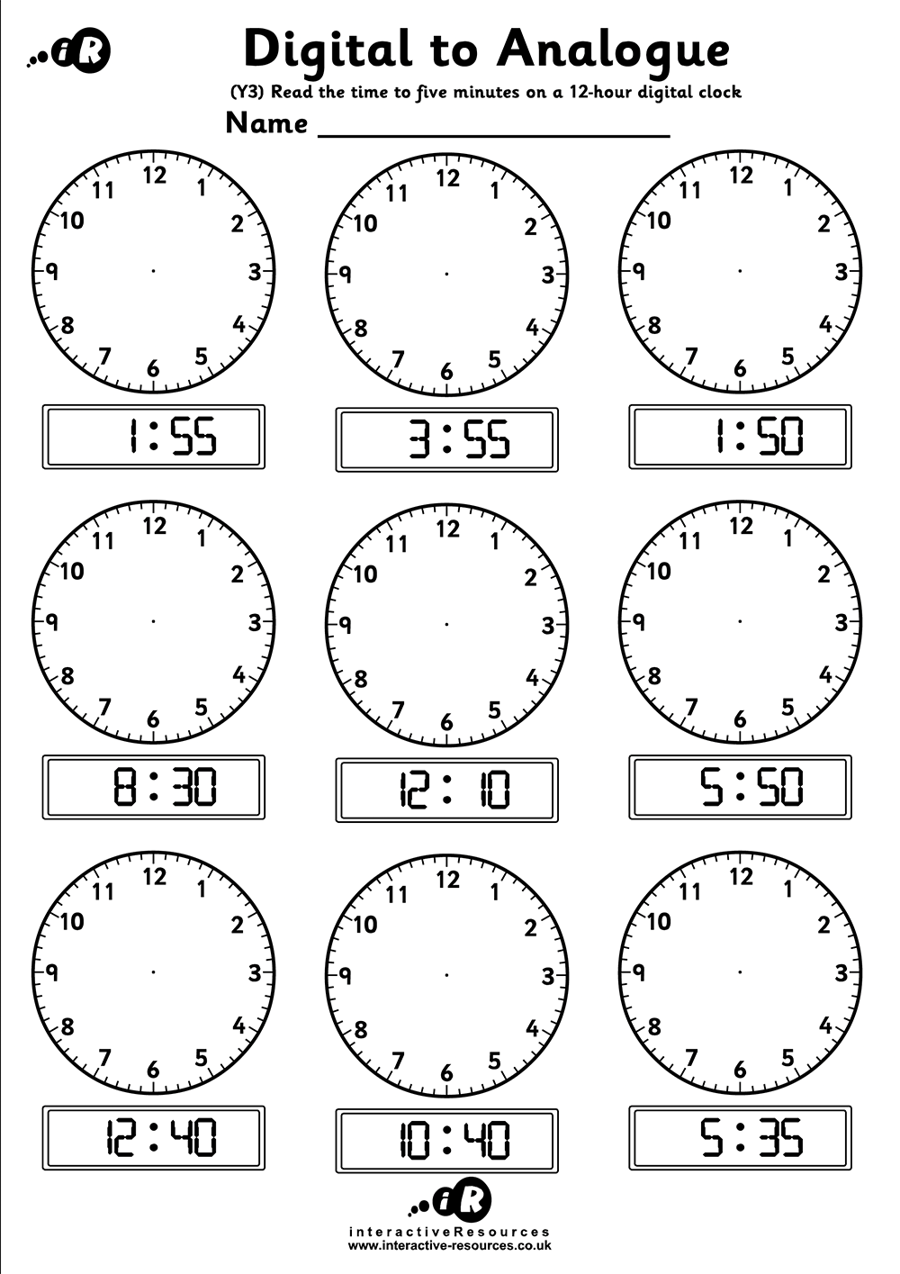 Telling Time Worksheets Free Printable