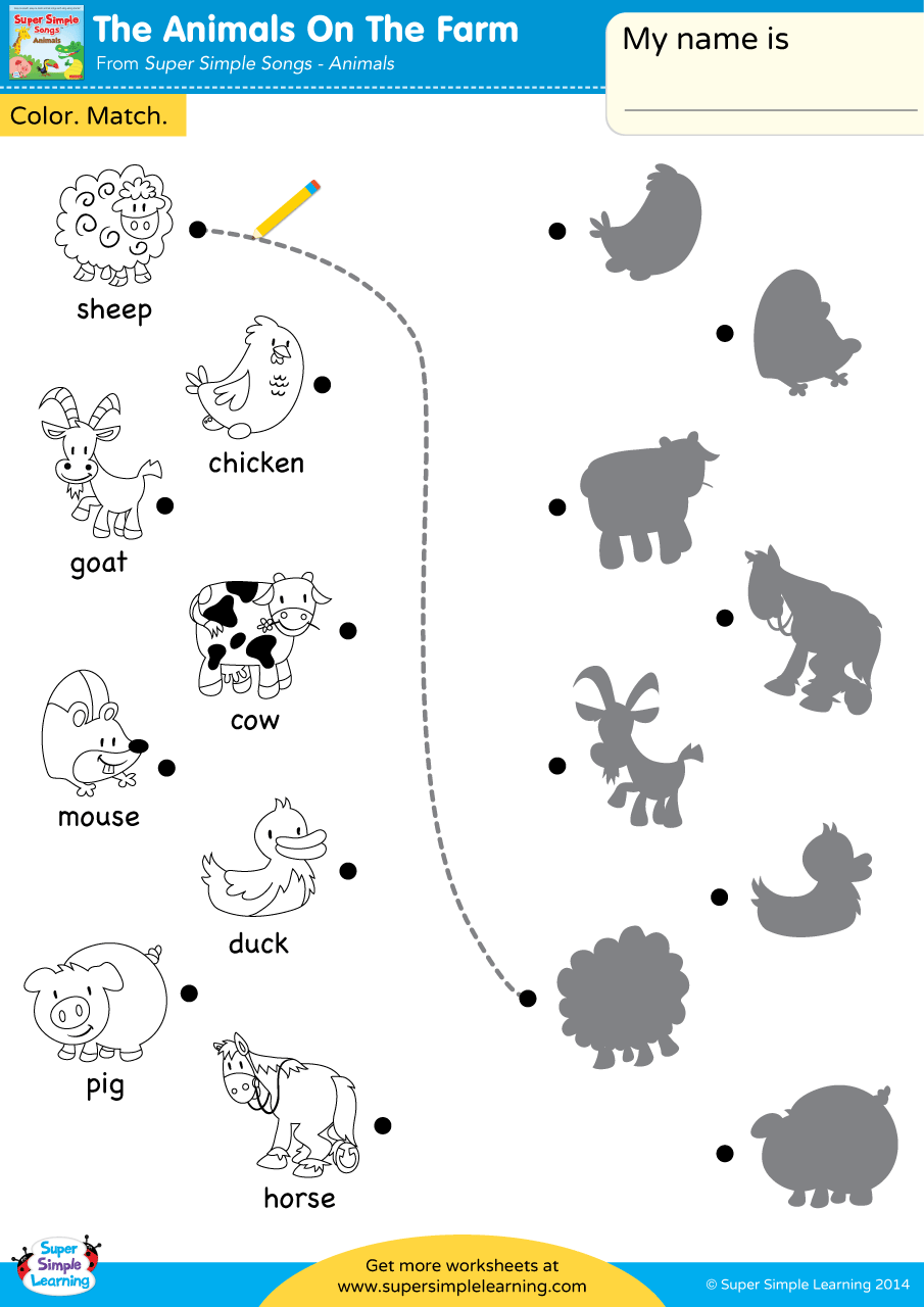 Free Printable Farm Worksheets For Preschoolers