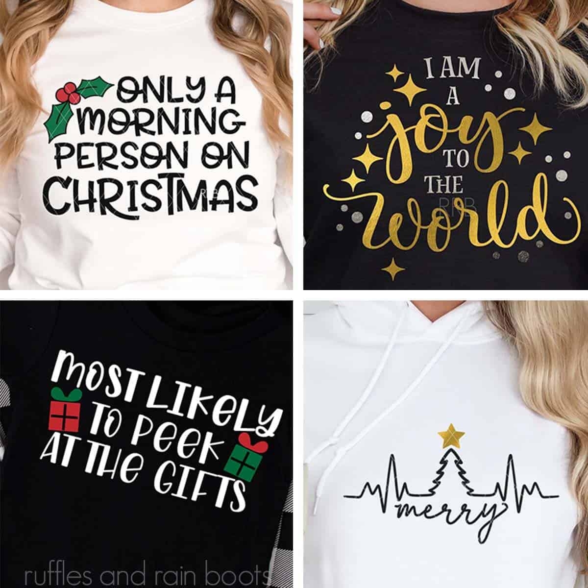 The Best Christmas T Shirt SVG Designs Ruffles And Rain Boots