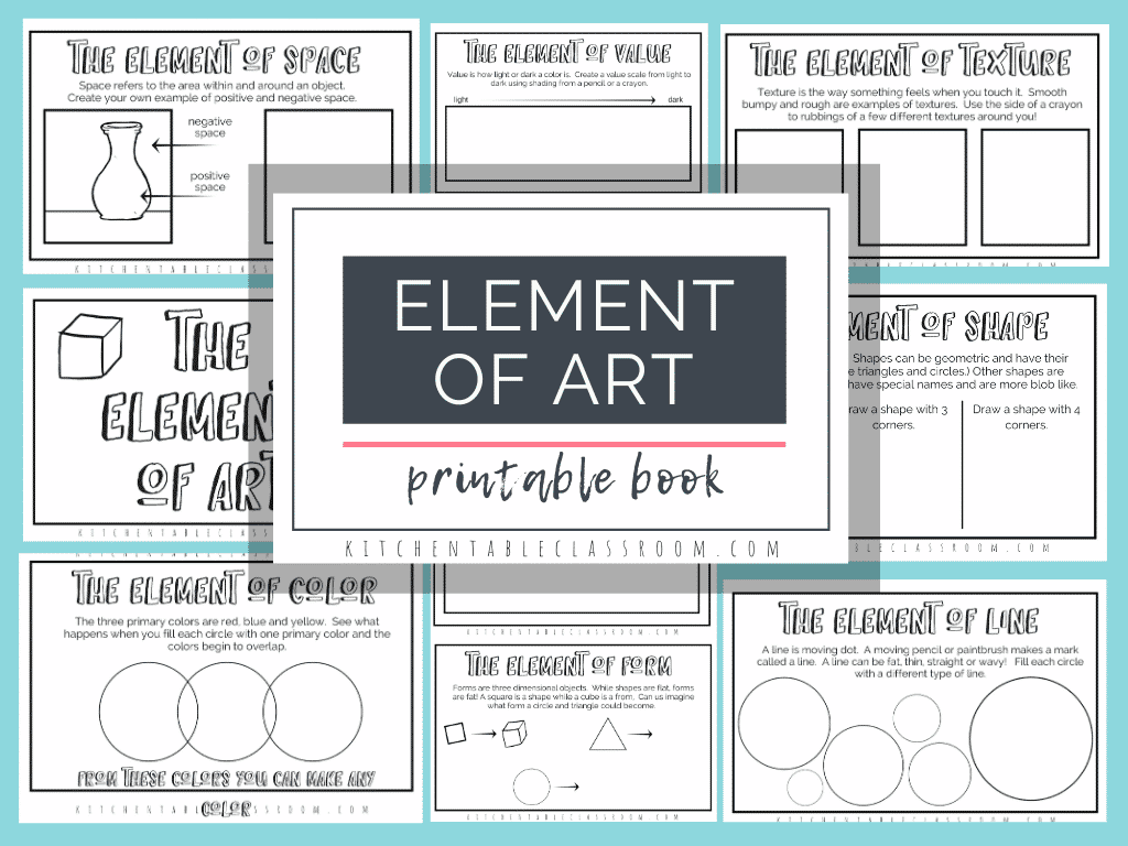 The Formal Elements Of Art For Kids With Free Printable Book The 