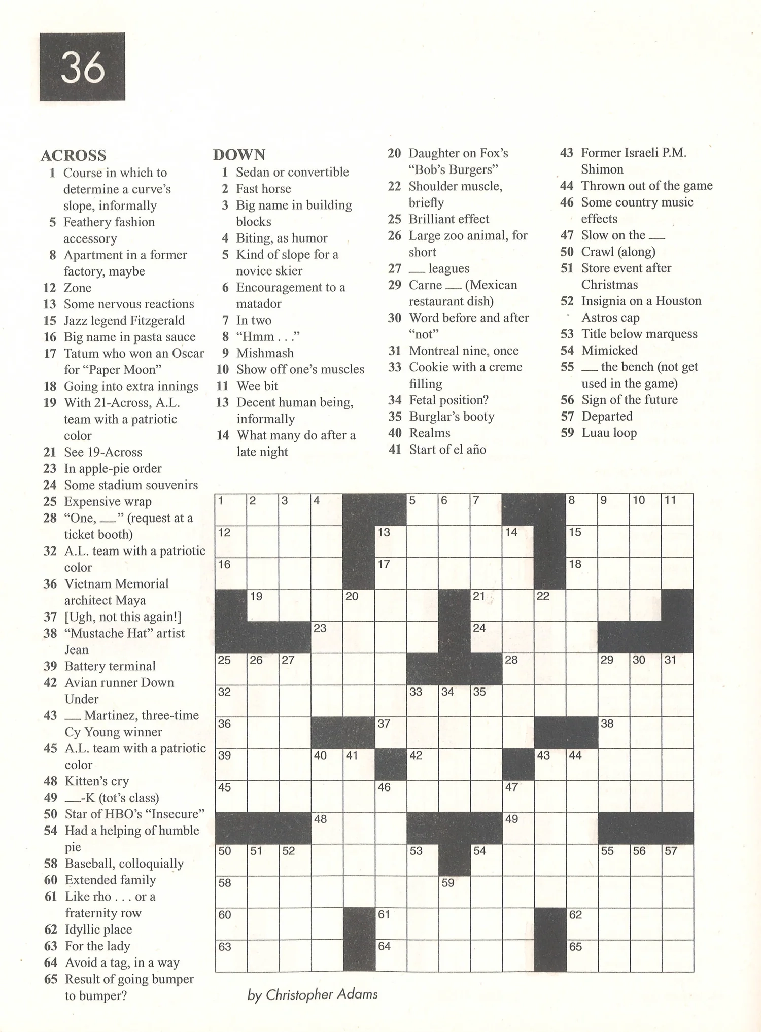 Ny Times Tuesday Crossword Puzzles Printable