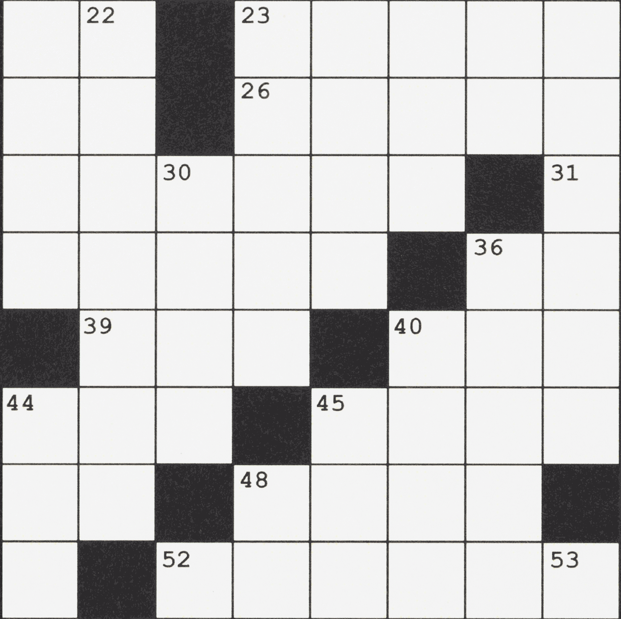 today s crossword too easy try solving down clues only wsj