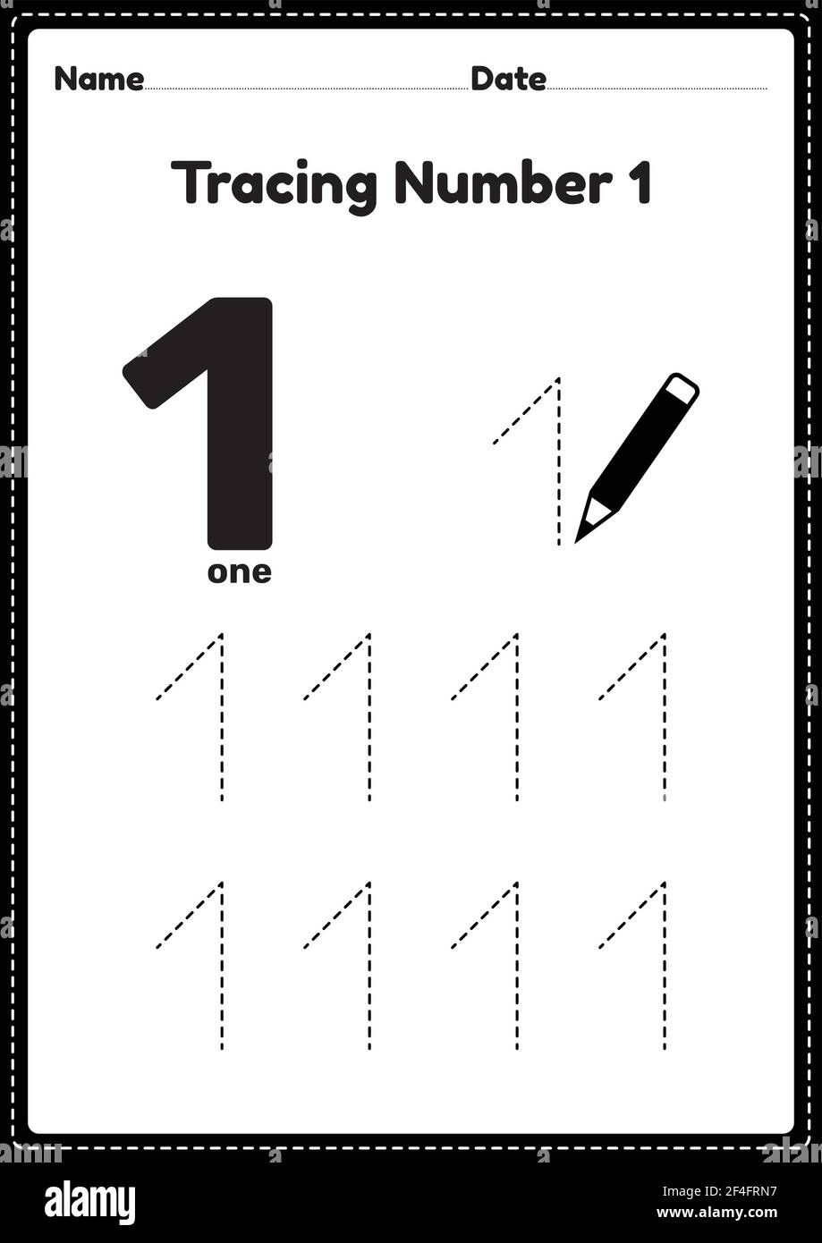 Free Printable Number Tracing Worksheets For Preschoolers
