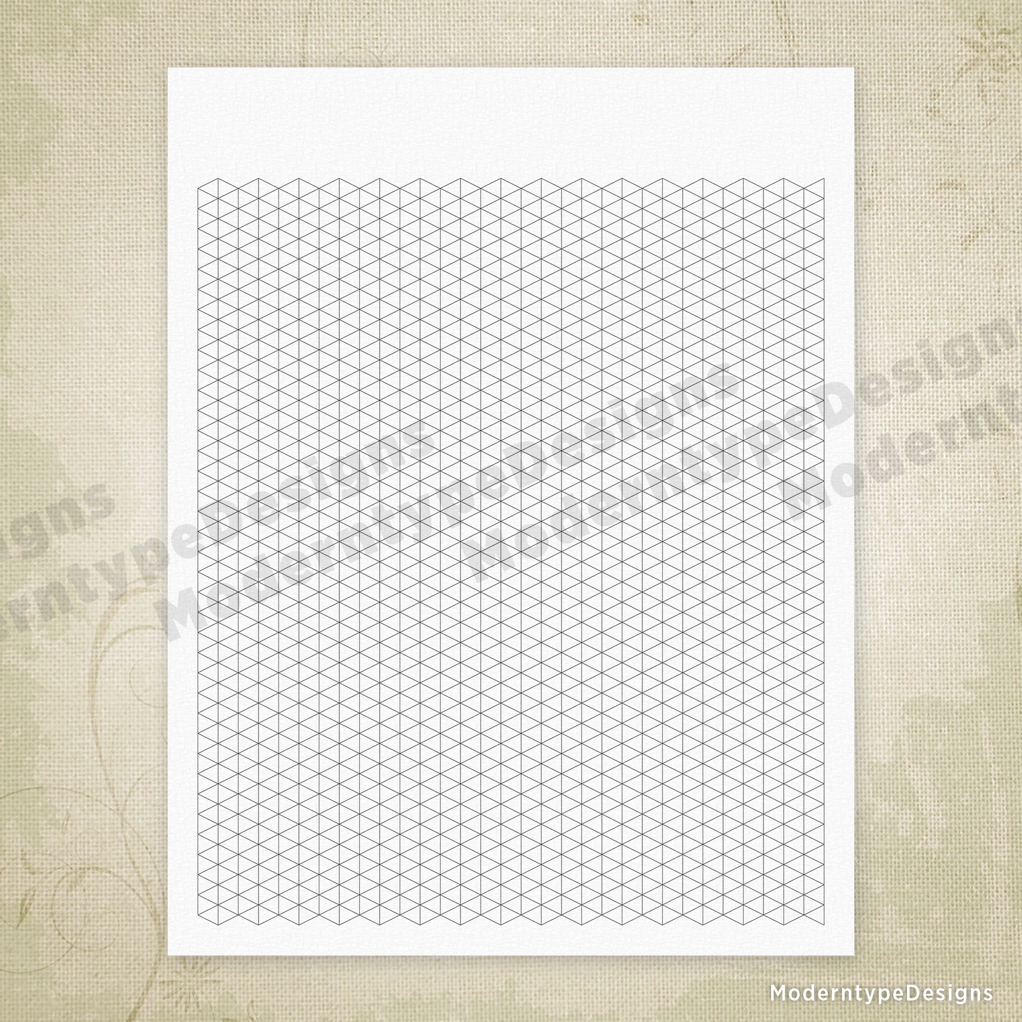 Printable Triangle Graph Paper