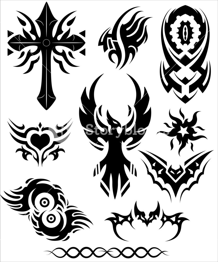 Tribal Tattoos Designs Royalty Free Stock Image Storyblocks