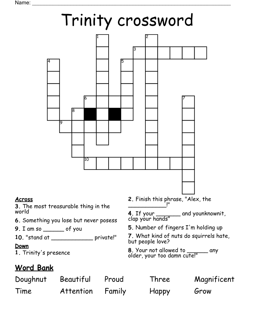 Trinity Crossword WordMint