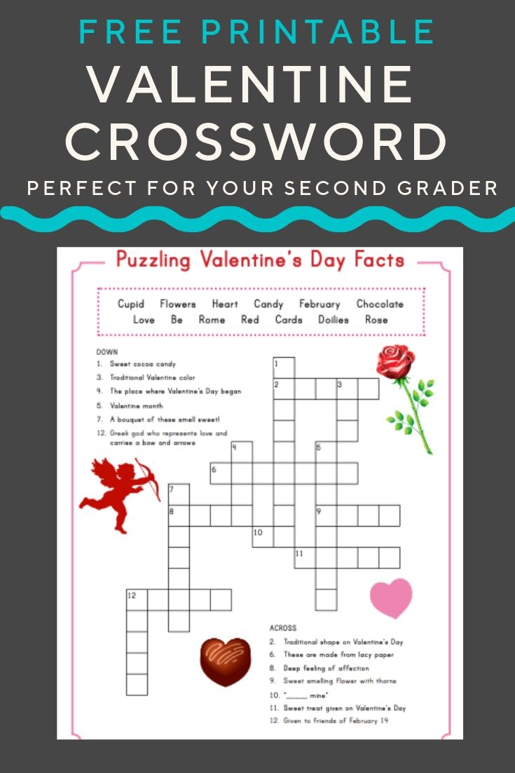Valentine Crossword Puzzles Printable