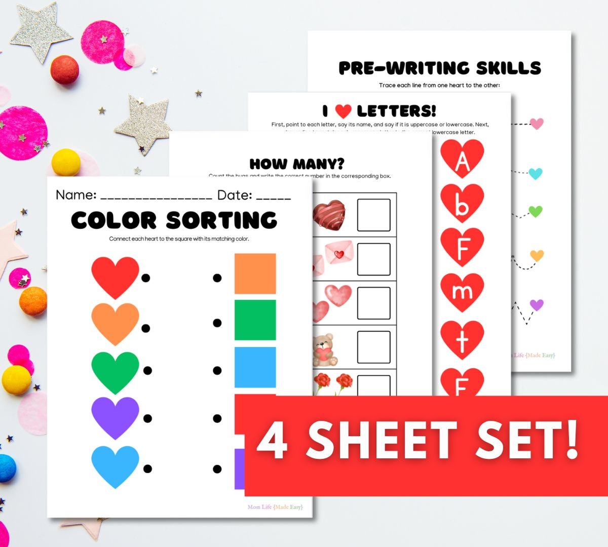 Valentine Printable Worksheets