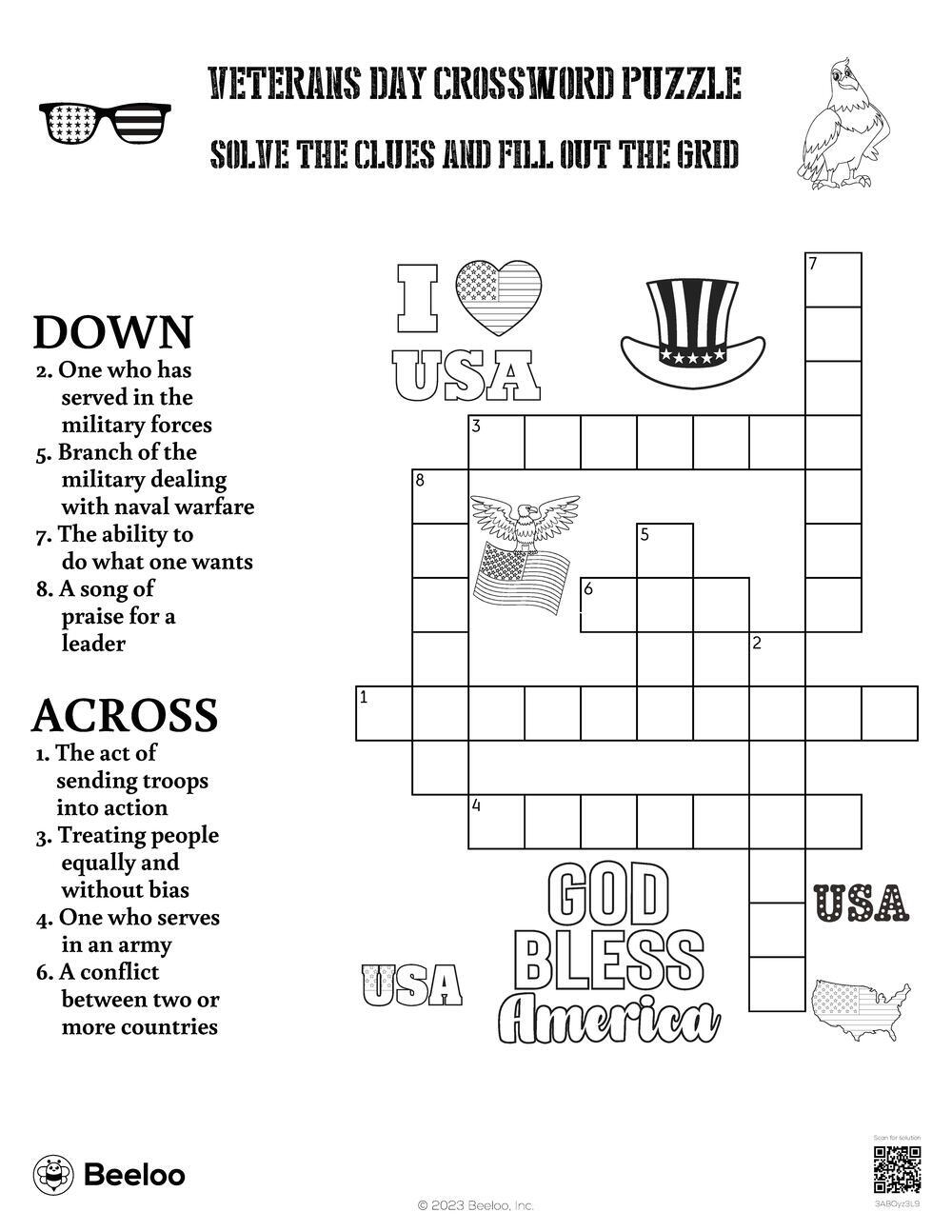 Printable Military Crossword Puzzles