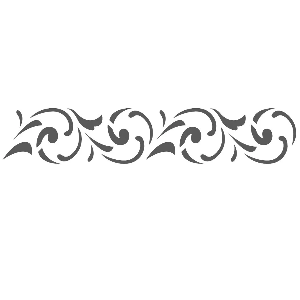 Wall Border Stencils Pattern 034 Reusable Template For DIY Wall Decor Etsy Denmark