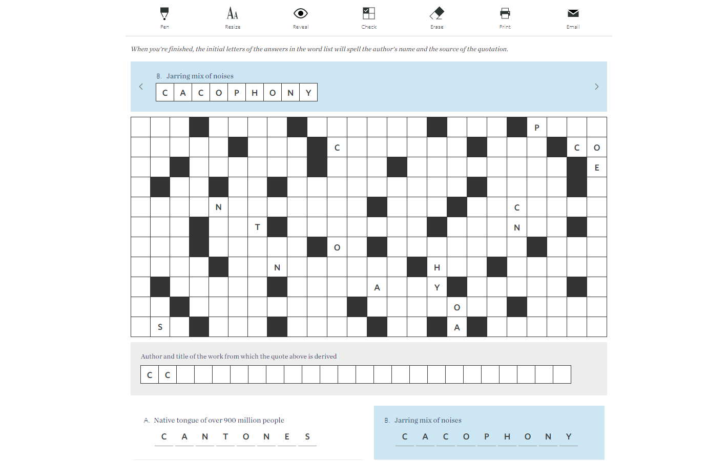 Wsj Crossword Puzzles Printable