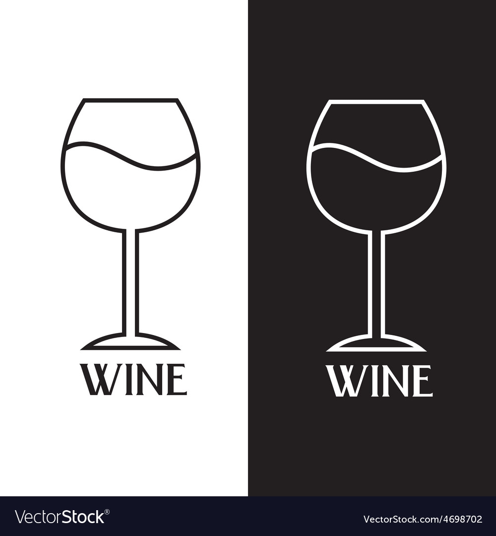 Wine Glass Design Template Royalty Free Vector Image Worksheets Library