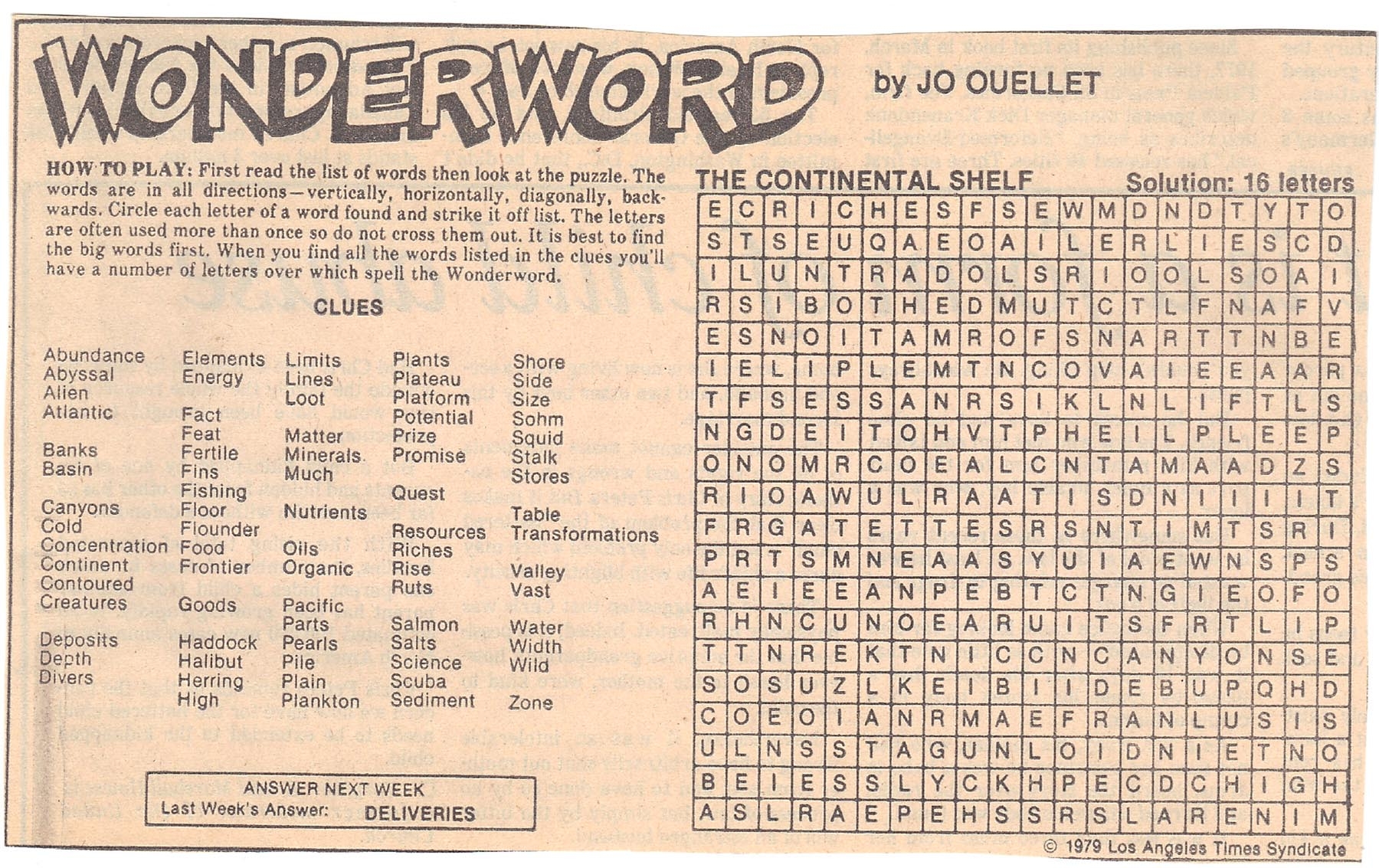 Free Printable Wonderword Word Puzzles