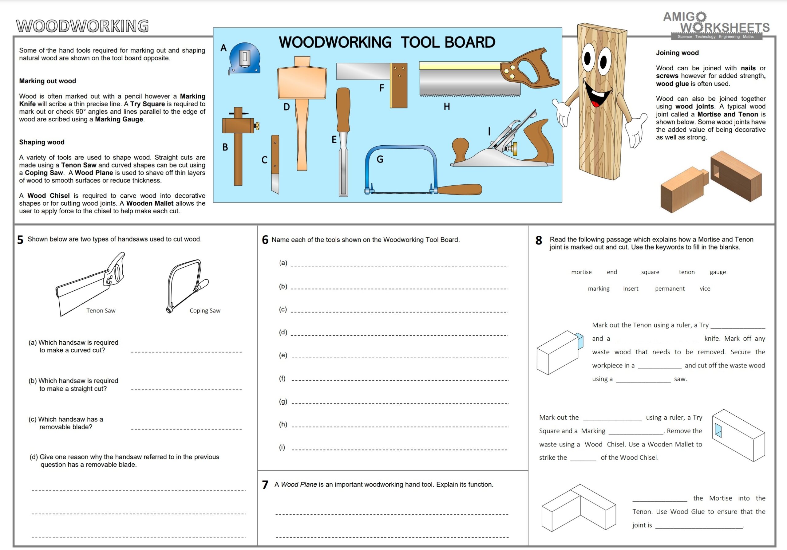 Wood And Woodworking Teaching Resources