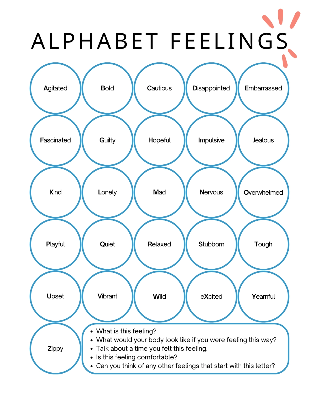 Printable Therapy Worksheets