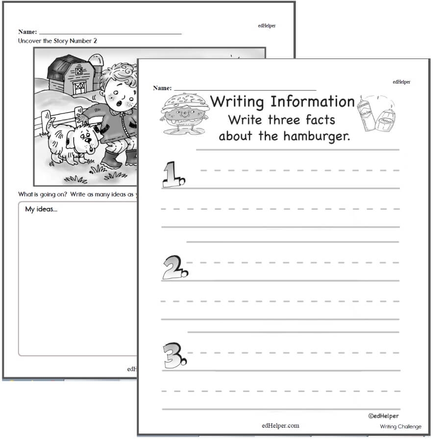 Printable Writing Worksheets For Kindergarten