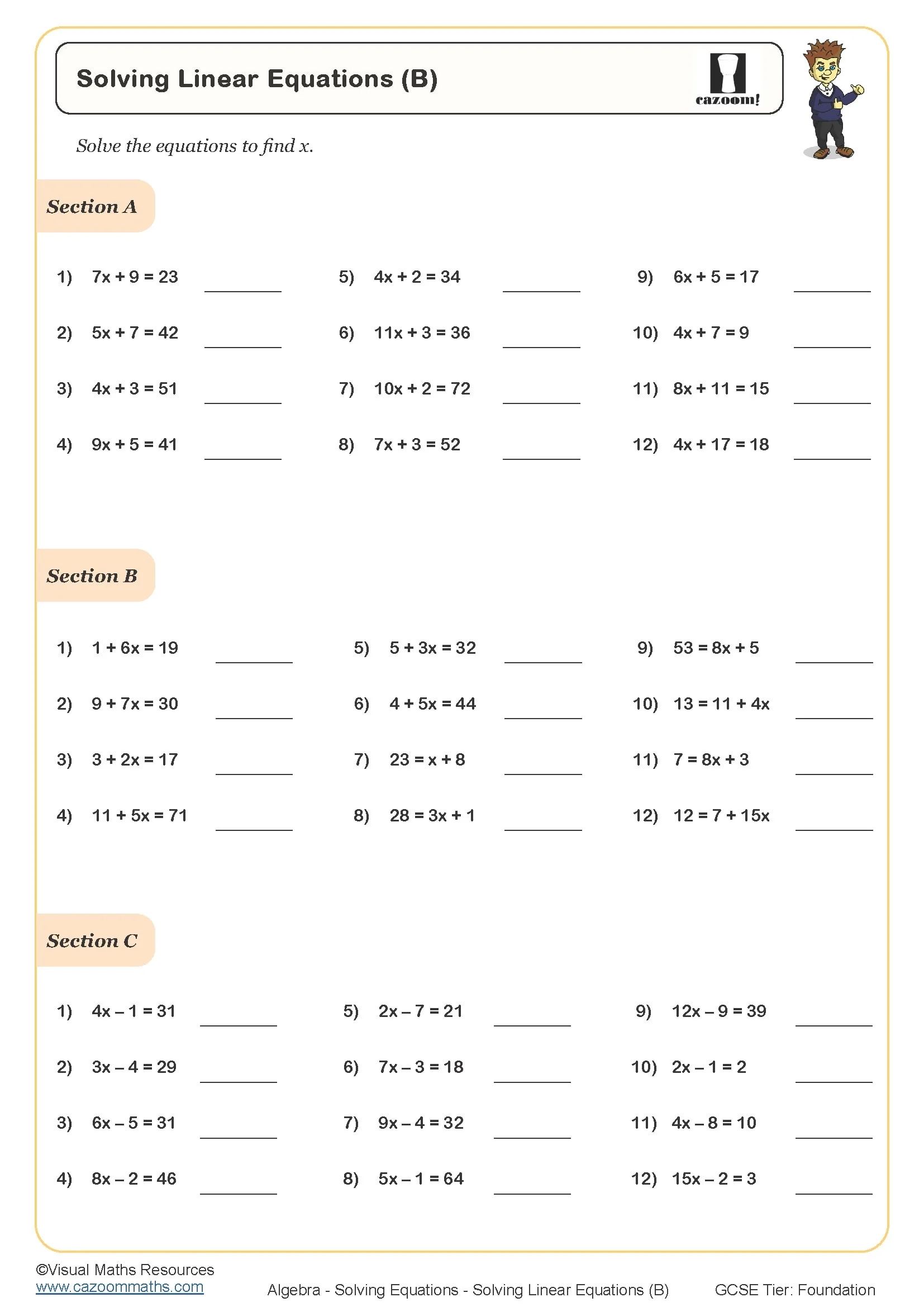 Year 9 Maths Worksheets Printable Maths Worksheets